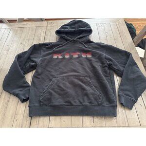 KITH Parallel Lines Williams III Hoodie Sweatshirt Black Size Medium